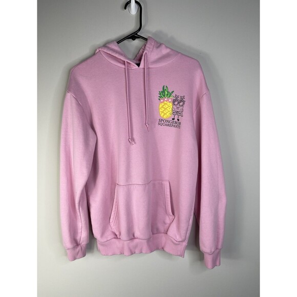 Nickelodeon Womens M SpongeBob SquarePants Pineapple Hoodie Bikini Bottom Pink - Picture 1 of 9